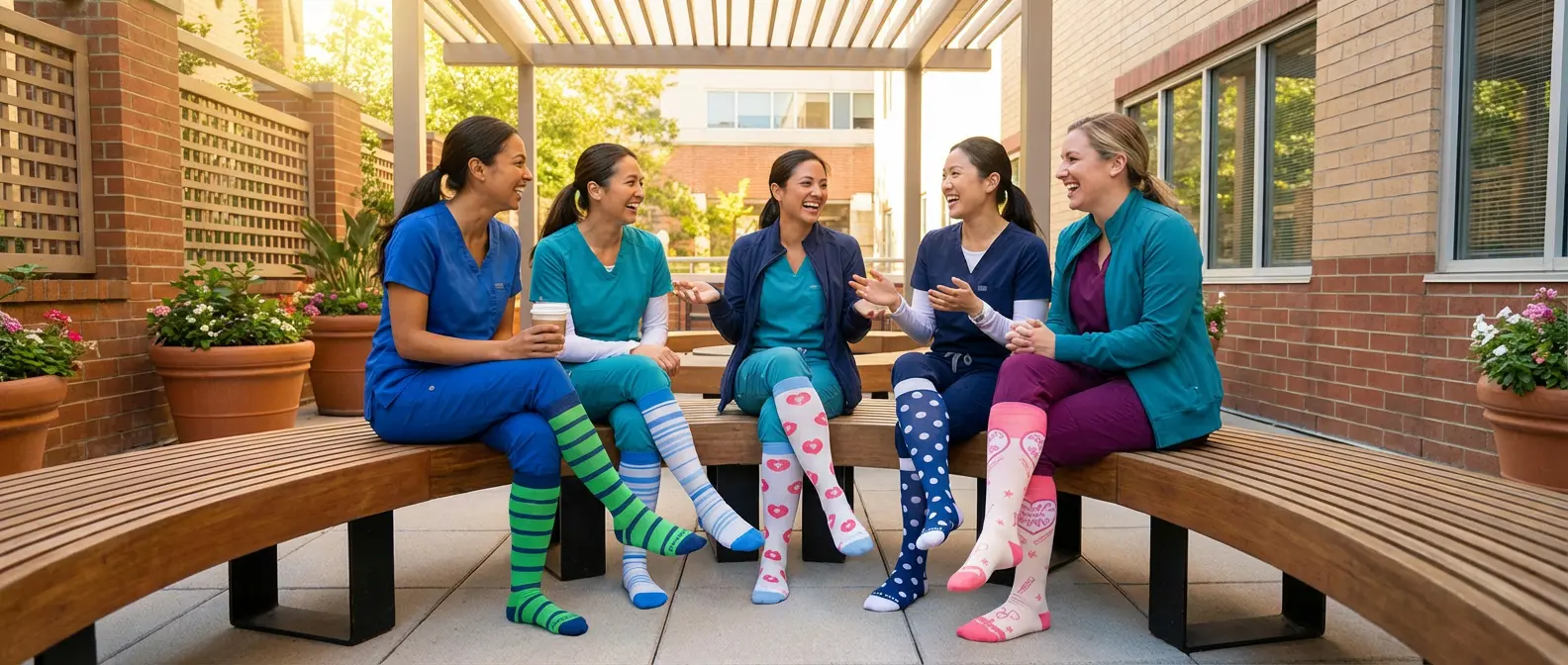 Nurseyard compression socks for healthcare professionals